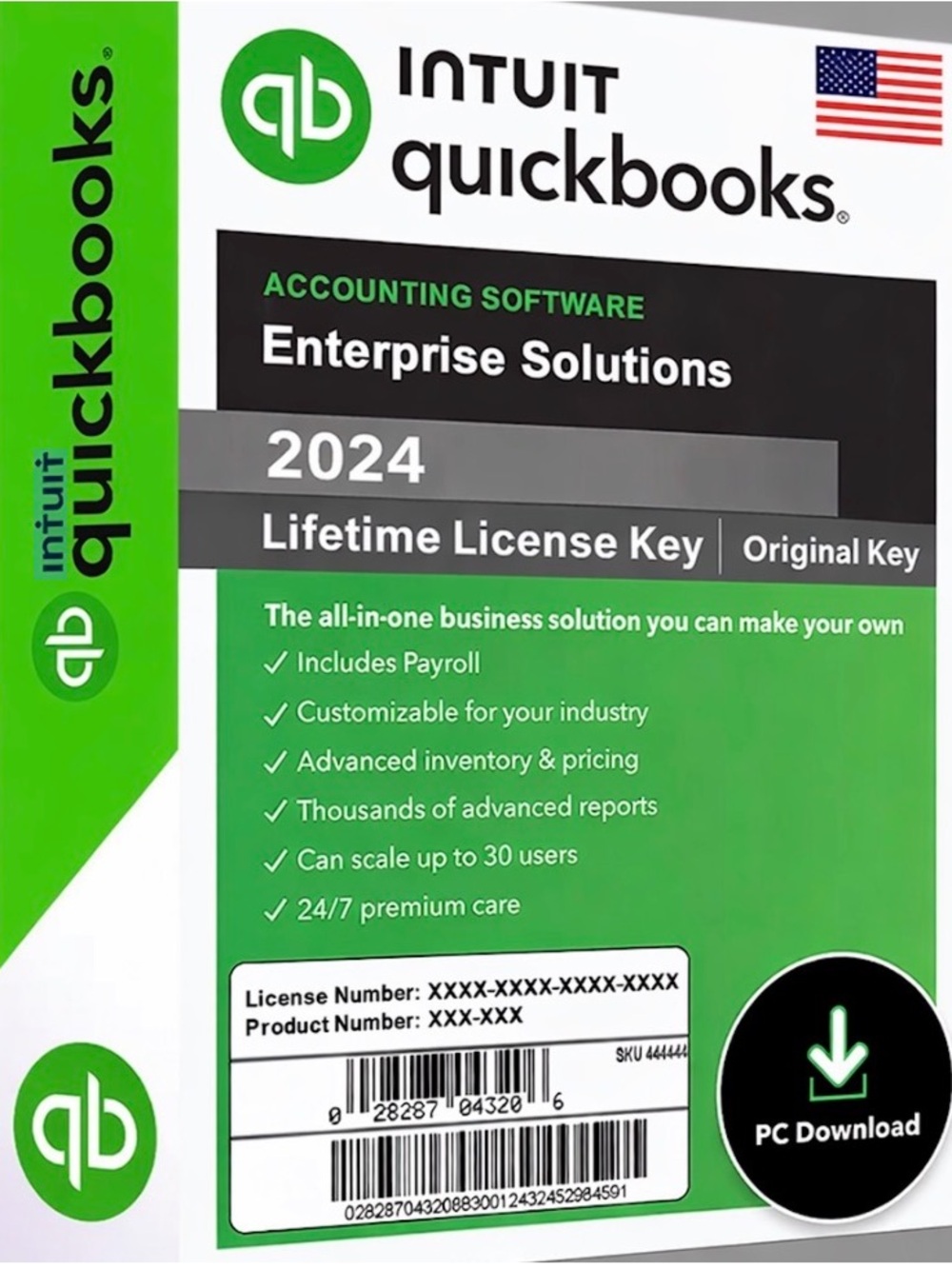 Intuit QuickBooks 2024 Enterprise Solutions I With Payroll